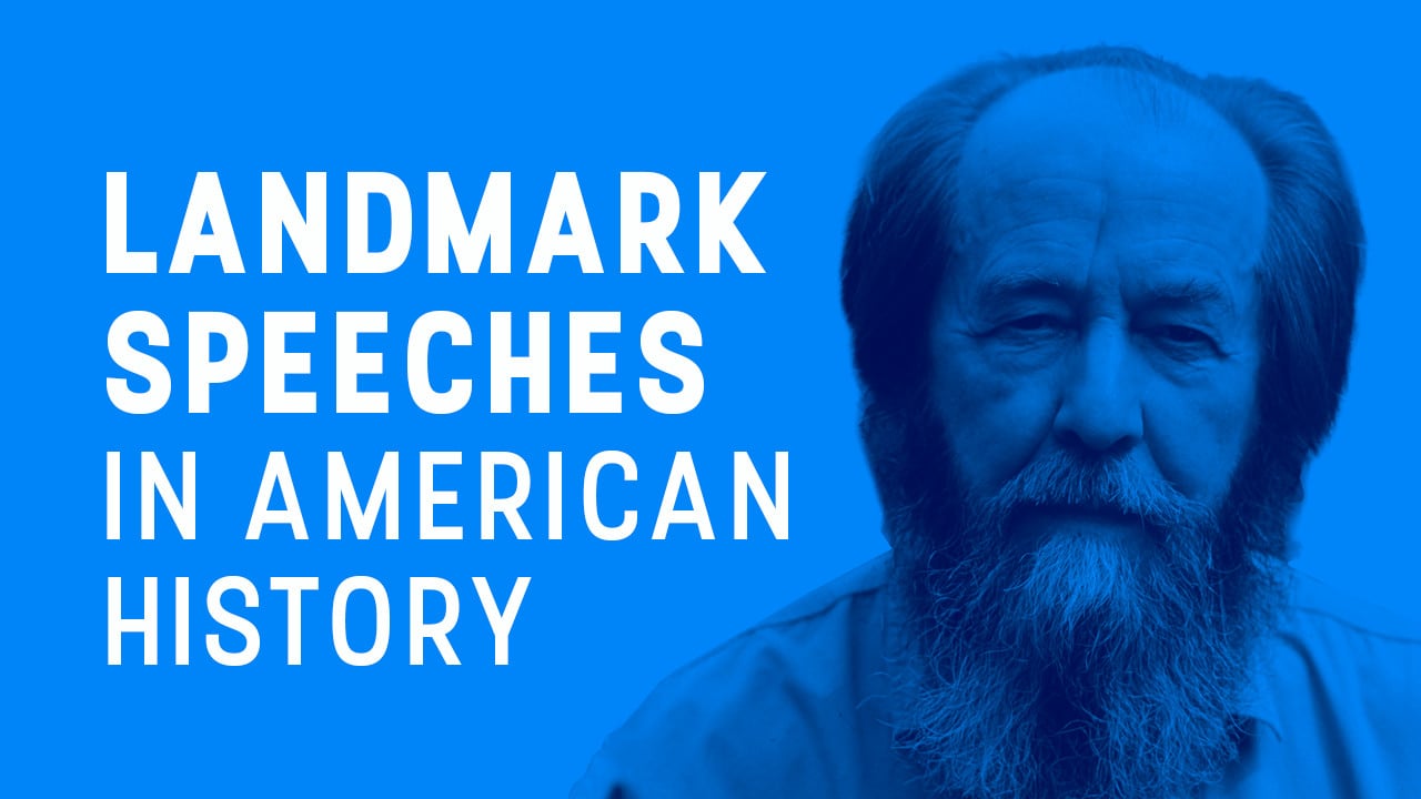 Why Solzhenitsyn’s 1978 Speech About America Still Demands Attention