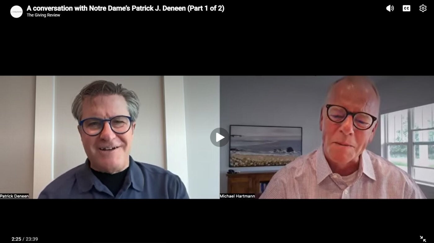 A conversation with Notre Dame’s Patrick J. Deneen (Part 1 of 2)